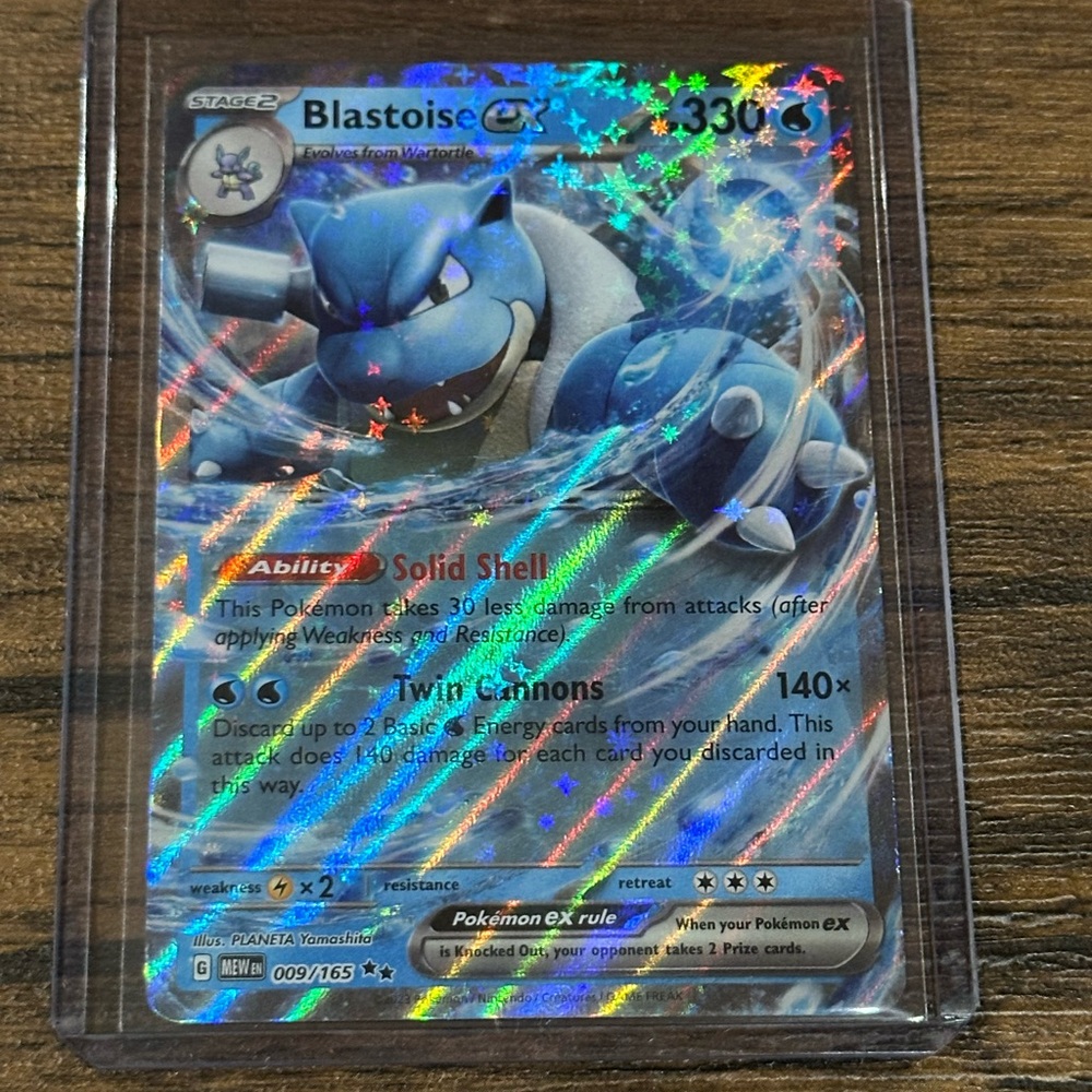 Blastoise EX Pokémon Card